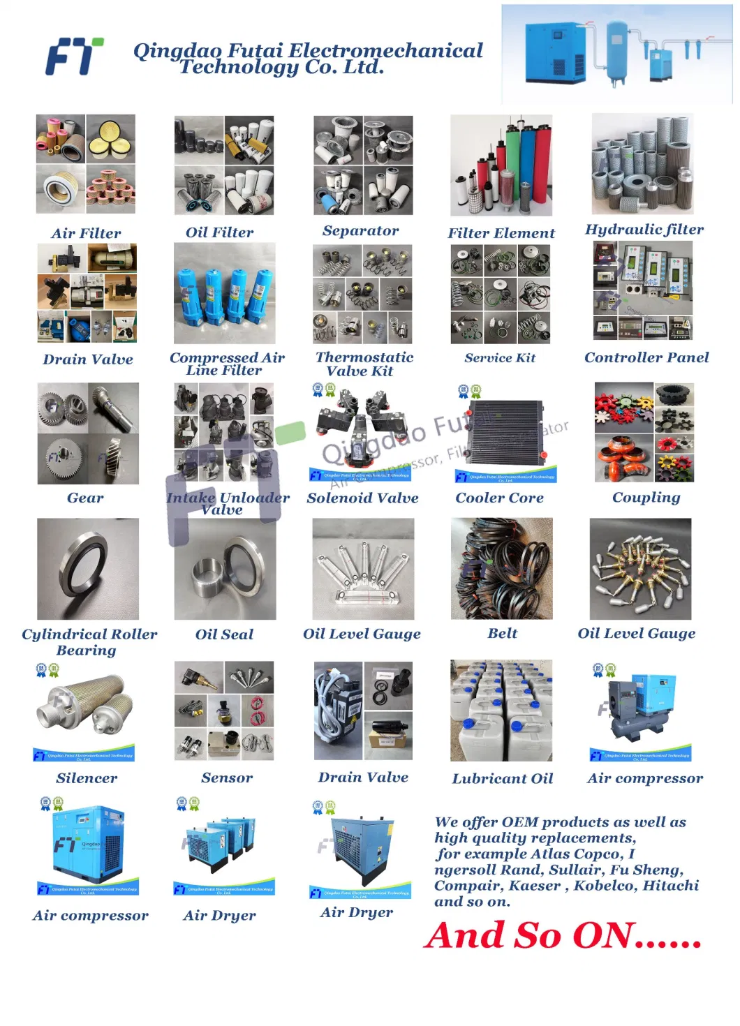 39699418 OEM Screw Air Compressor Spare Parts Oil Seal Ingersoll Rand Hitachi Kobelco Keaser