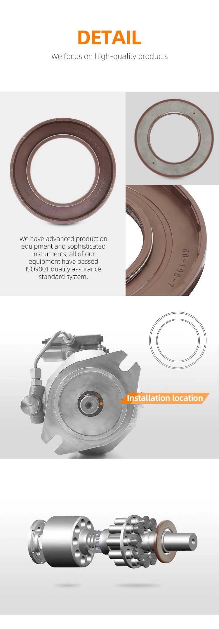 25V40 7 Nak Marine Stainless Steel Massey Ferguson 2418f432 Tanker Crank Shaft 98X114X8mm Air Compressor Hydraulic Oil Seal