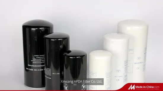 Filtro olio rotante per compressore d'aria di alta qualità 1625752500 1625752501